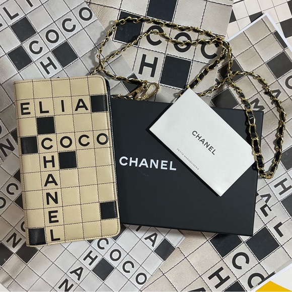 CHANEL Handbags - Ultra Rare Chanel Cambon Crossword Wallet, Vintage